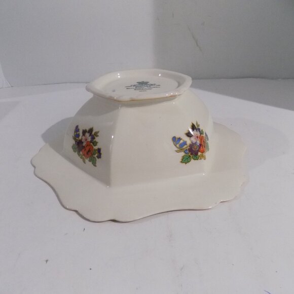 John Maddock & Sons Hexagonal Serving Bowl Minerva Richmond England - Picture 8 of 10